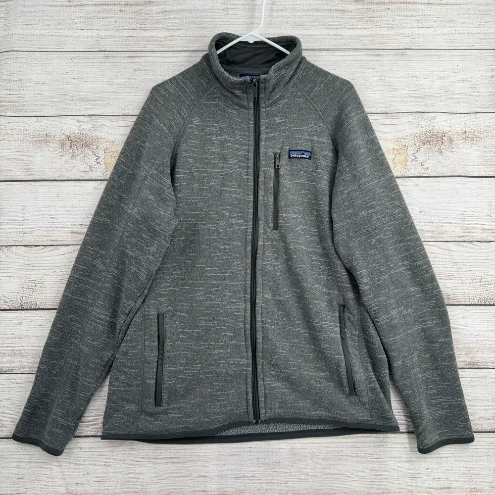 Patagonia Better Sweater Jacket Mens L Gray Full Zip Fleece 25527FA15